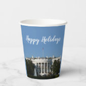 Kerstwit Papieren Bekers (Achterkant)