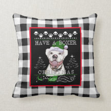 kerstwitte boxer Dog