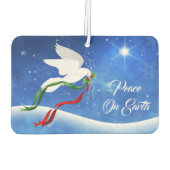 Kerstwitte dove Air Freshener Luchtverfrisser (Achterkant)