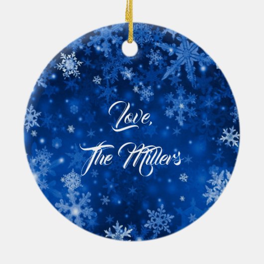 kerstwitte dove keramisch ornament (Achterkant)