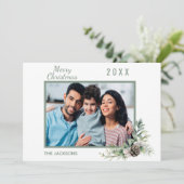 Kerstwitte kegeldenfamilie foto modern (Staand voorkant)