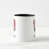 Kerstwitte Mok Bulldog (Midden)