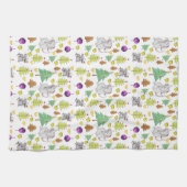 Kerstwitte Mouse Keukenhanddoeken (Horizontaal)