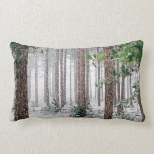 Kerstwitte sneeuwkussen kussen