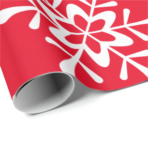 kerstwitte sneeuwvlok rode rugzak cadeaupapier