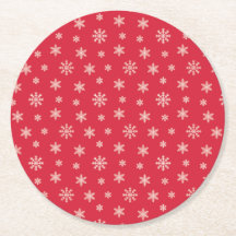 Kerstwitte sneeuwvlokken modern rood patroon