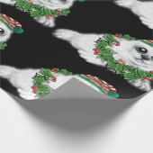 Kerstwitte zeehond pup, feestelijk Arctisch dier Cadeaupapier (Hoek)