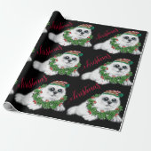 Kerstwitte zeehond pup, feestelijk Arctisch dier Cadeaupapier (Uitgerold)