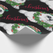 Kerstwitte zeehond pup, feestelijk Arctisch dier Cadeaupapier (Hoek)