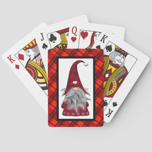 kerstwizard pokerkaarten (Achterkant)