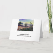 kerstwoestijn feestdagen kaart (Achterkant)