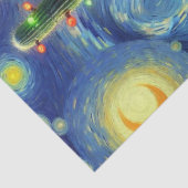 Kerstwoestijn Saguaro Cactus Decoupage Tissuepapier (Detail)