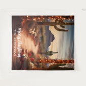 Kerstwoestijn zuidwesten vakantie foto achtergrond wandkleed (Voorkant (horizontaal))