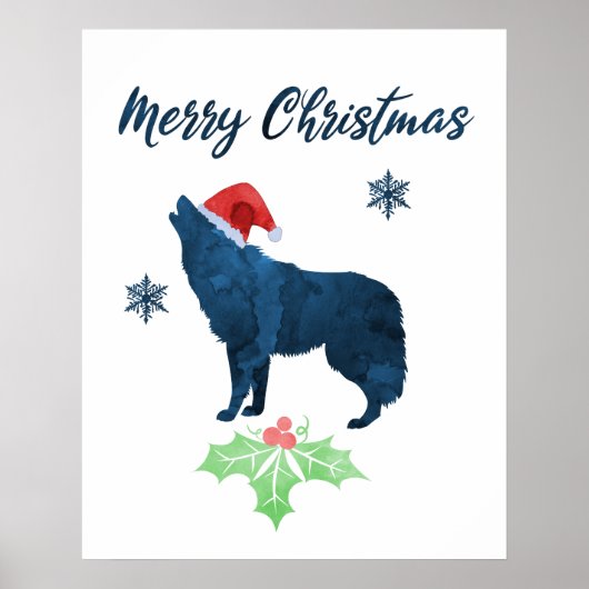 kerstwolf poster (Voorkant)