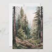 Kerstwolf-waterverf Kaart (Achterkant)