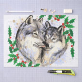 kerstwolven tissuepapier (Craft)