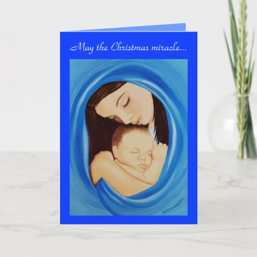 kerstwonder feestdagen kaart (Voorkant)