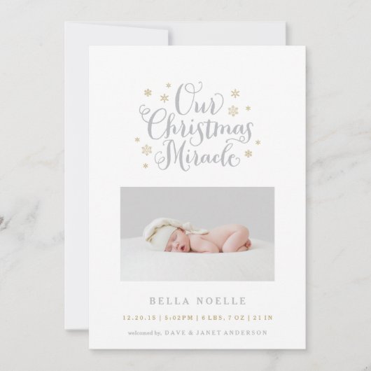 kerstwonder feestdagenkaart (Voorkant)