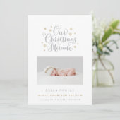 kerstwonder feestdagenkaart (Staand voorkant)