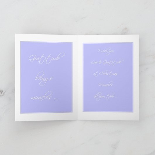 KERSTWONDEREN FEESTDAGEN KAART (Binnen)