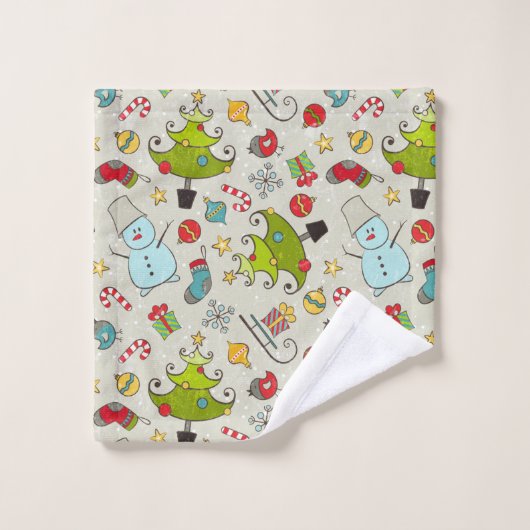 Kerstwonderland Fun Bad Handdoek (Wasdoekje)