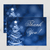 Kerstwonderland Kerst Huwelijk Dankjewelnote Bedankkaart (Voorkant / Achterkant)