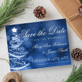 Kerstwonderland Kerst Huwelijk Save The Date Aankondigingskaart