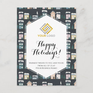 Kerstwoningen Winter Logo Business Briefkaart