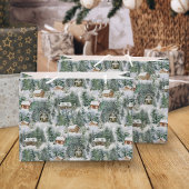 KerstWoodland Holiday Rustic Groot Cadeauzakje