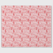 Kerstwoord — Wrapppapier (1) Cadeaupapier (Vlak)