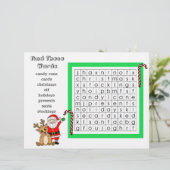 Kerstwoord zoeken en Santa Verlanglijstje Activite (Staand voorkant)