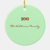 kerstwoordboomversiering keramisch ornament (Achterkant)