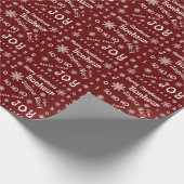 Kerstwoorden Cadeaupapier (Hoek)