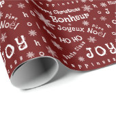 Kerstwoorden Cadeaupapier (Rol Hoek)