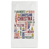 kerstwoorden feestdag cadeautas (Voorkant)