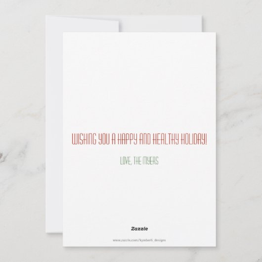 Kerstwoorden - Holidayzfordayz Feestdagenkaart (Achterkant)