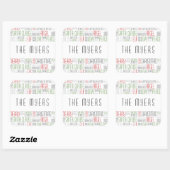 Kerstwoorden - Holidayzfordayz Vierkante Sticker (Vel)