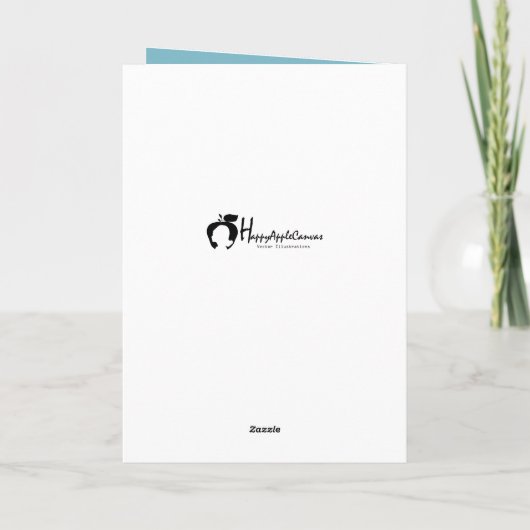 Kerstwoorden Kaart feestdag groet (Achterkant)