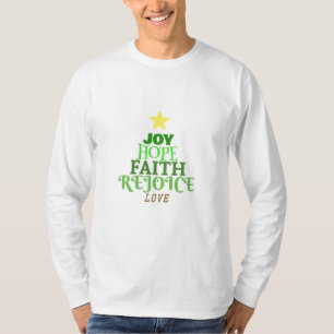 kerstwoorden met kerstboom T-Shirt