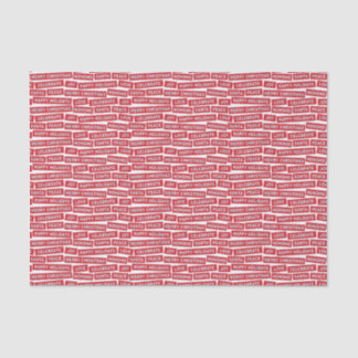 Kerstwoorden rood en wit papier