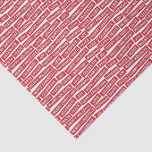 Kerstwoorden rood en wit papier (Detail)