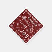 Kerstwoorden Servet (Hoek)