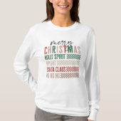 kerstwoorden t-shirt (Voorkant)