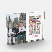 Kerstwoorden Vakantiedagen Fotoblok (Links)