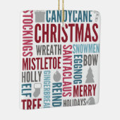 kerstwoorden Vakkeramisch Ornament (Rechts)