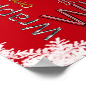 Kerstwoorden Verwante tekst Poster (Hoek)