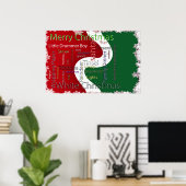 Kerstwoorden Verwante tekst Poster (Thuiskantoor)