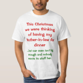 Kerstwoordspeling - schoonmoeder t-shirt