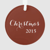 kerstwoordtypografie ornament (achterkant)