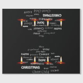 kerstwoordverdampingspapier cadeaupapier (Vlak)